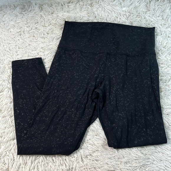 Lululemon Align Pant 25" Speckle Emboss Black - Picture 1 of 5